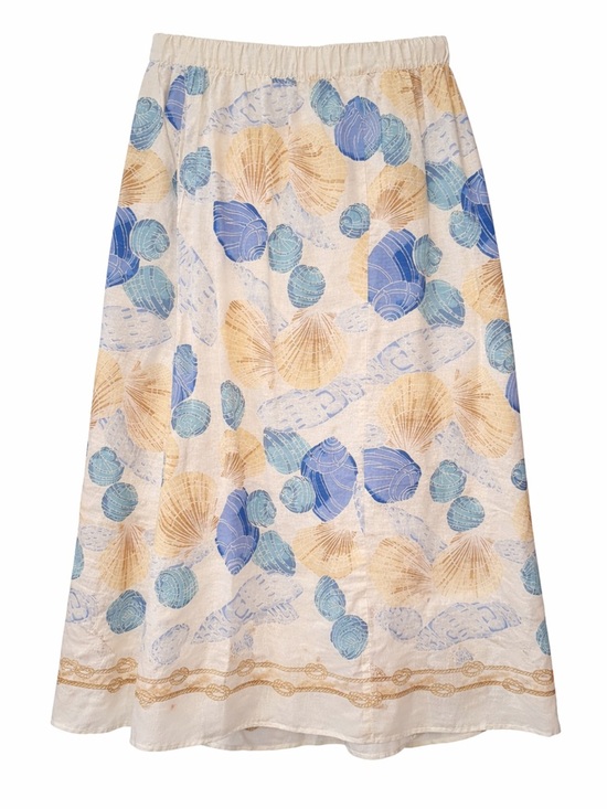 LOFT Dresses & Skirts - NWT LOFT Blue & Beige Shell Print Maxi Skirt | $75 MSRP